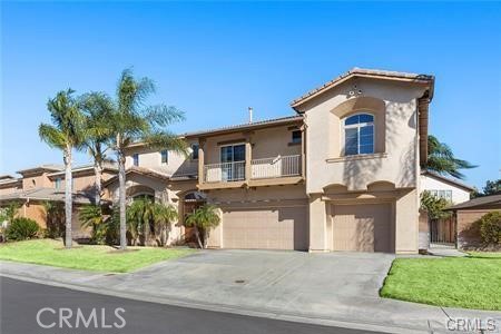 Beautifully upgraded Home in prestigious gated community on the Corona/Riverside border. The Palisades is a heaven of waterfalls and lagoons with beautiful and luxuriously large homes. The home is highly upgraded and gives you the elegance of a custom home. You will love the open floor plan with cherry hardwood floors and upgraded carpeting. Your dream kitchen has superbly finished maple cabinets with pullout drawers, one of a kind countertops
and ample counter space overlooking the bright and beautiful backyard which has a waterfall and fully covered entertaining area with outdoor ceiling fans. The family room is connected with the backyard which makes it wonderful for entertaining including get cozy in the winter with stone accented fireplace. The first floor has a full bedroom with full bath suite plus an additional half bath for guests. On the second floor, massive master suite with retreat area and also includes large walk in closet. Other 3 bedrooms have balcony and 2 full baths. Large Bonus room is one of the best features of this home. This bonus room offers endless possibilities like gym, theatre, game room, kid's play area and many more! One of the best 3 car Garage properties.