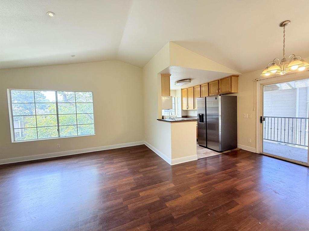 Beautiful 2BR/2BA Condo in a gated Lemon Grove community. Enter this spacious home into the large Living Room w/ Vaulted Ceilings and windows w/ tons of light. There is a dining space and open kitchen. The kitchen has stainless appliances and granite counters. There is also a nice covered patio w/ extra storage. Both spacious bedrooms have walk-in closets! There is one full bath off the hallway, and the Primary Bedroom has an attached bath. Central AC & heat. 2 assigned parking spaces! New homeowners will enjoy all the community amenities including pool & spa, gym, clubhouse w/ pool table, and a tot-lot. There are several on-site laundry rooms with newer, large-capacity machines. Ideal location close to downtown Lemon Grove, walk to the Trolley, and easy freeway access. Well maintained development. One of the best priced condos in the area right now! Beautiful 2BR/2BA Condo in a gated Lemon Grove community. Enter this spacious home into the large Living Room w/ Vaulted Ceilings and windows w/ tons of light. There is a dining space and open kitchen. The kitchen has stainless appliances and granite counters. There is also a nice covered patio w/ extra storage. Both spacious bedrooms have walk-in closets! There is one full bath off the hallway, and the Primary Bedroom has an attached bath. Central AC & heat. 2 assigned parking spaces! New homeowners will enjoy all the community amenities including pool & spa, gym, clubhouse w/ pool table, and a tot-lot. There are several on-site laundry rooms with newer, large-capacity machines. Ideal location close to downtown Lemon Grove, walk to the Trolley, and easy freeway access. Well maintained development. One of the best priced condos in the area right now!