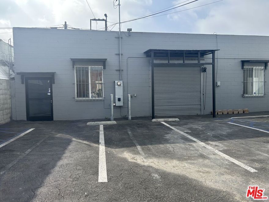 Discover a well-maintained standalone commercial building offering both privacy and convenience.  This gated property features 3 - 4 parking spaces, a bright open floor plan, ample built-in storage cabinets and durable epoxy flooring.  Perfect for a wide range of uses such as an office space, storage facility, trophy or printing shop, or other creative or professional services.  Situated just south of Koreatown, one block west of major streets and 10 Freeway, the property provides excellent accessibility.  Surrounded by established industrial and professional businesses, this space offers a secure, efficient and ideal for your business operations.