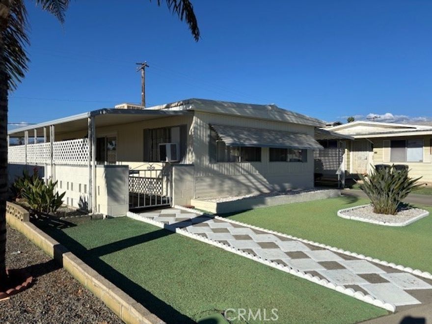 55+ Dream home! Super clean! You will find much to love about this beautiful home. This delightful 2-bedroom, 1-bath mobile home has been beautifully updated with new flooring throughout, fresh paint and new appliances. The outside is hardscaped for easy maintenance and low utilities. Enjoy an active lifestyle with plenty of senior activities offered within the Sierra Dawn Estates community perfect for making new friends and staying social. New tenants will have to meet with Sierra Dawn to sign up with them. Check out all their activates on their website sdehoa.com Located in a well-maintained park  with Community events, clubs, and activities galore! Additional storage sheds in back of property. Large tandem carport perfect for those garden plants! Come see what easy senior living looks like! Tenants must get renters insurance. Call today for your personal tour!