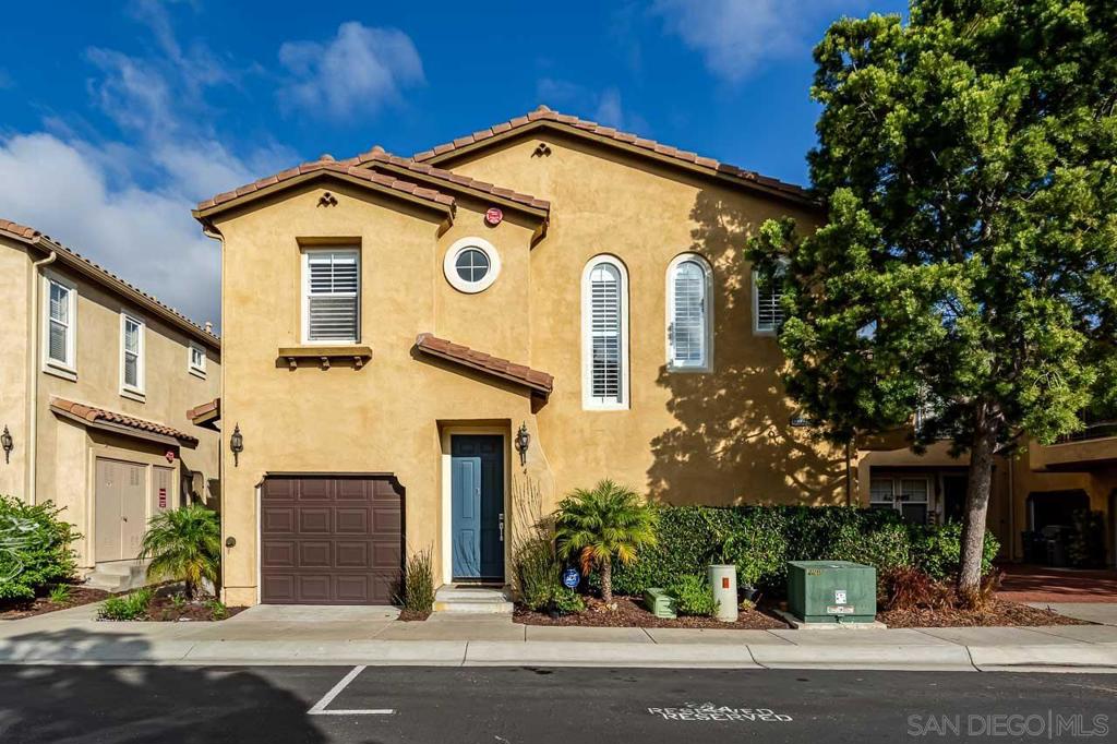 BEAUTIFUL NATURAL LIGHT, NEW CUSTOM SHUTTERS, UPGRADED APPLIANCES, PRIVATE ATTACHED GARAGE, POWAY UNIFIED SCHOOL DISTRICT. This townhome is in Torrey Highlands, the Monaco community. The home features a quiet location, natural light, and a great layout with a split floor plan providing privacy. All the living area is on a single level, so it feels very spacious, leading into your private balcony. There have been several upgrades and updates in the last few years. You have a private garage with direct access to the unit and a separate designated space. Monaco features a pool and spa and is just steps away from Torrey Meadows Community Park, Westview High School. Located in the award-winning Poway Unified School District, visit their site for details.