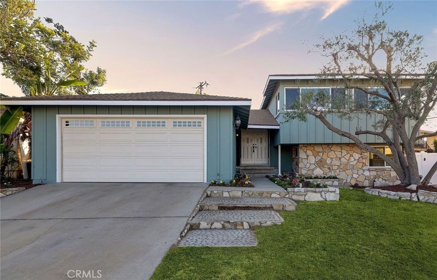 Great 4 bedroom 3 (1+3/4+3/4) bath family room home on a cul-de-sac in the highly desirable Marble Estates area - on one of the "largest lots"  in the neighborhood at 8680 sq ft with incredible RV parking - remodeled kitchen with hardwood floors, quartz counters, built in appliances and opens to an eating area - continue on to a sun room which opens to the back yard - spacious living room with soaring ceilings, PV type stone fireplace and formal dining area - large step down family room with a brick fireplace, newer flooring and access to a game room (fun for everyone) - the step down area also includes a bedroom and laundry area - upstairs we find a private primary bedroom and bath plus two other other bedrooms with lots of light and a bath -

the incredible back yard has two patios, plenty of trees, lawn area, shed and much more all for outdoor enjoyment - imagine sitting on the wood deck enjoying a glass of wine or an ice tea while reading your favorite book - next up have a new gate and super hard to find area for RV's , boats, extra cars

or what ever your needs are - fresh interior and exterior paint - refinished hardwood floors - new carpet on the upstairs - mirror closet doors - newer doors upstairs - air conditioning - convenient to award winning schools + walk to Hickory school and Park + shopping + medical + restaurants + freeway access + 15 minute or so the the beach - what are you waiting for - great opportunity to get into this wonderful neighborhood