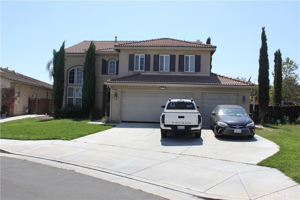 Welcome to this spacious 4-bedroom, 3-bath home in the desirable city of Murrieta! This home is ready for your personal touch. With 2,575 sq. ft. of living space and a 9,148 sq. ft. lot, this property is perfect for those looking to invest or create their dream home. Very light and bright with high ceilings with plenty of windows. One bedroom and one bath downstairs. Granite counter tops in the kitchen which opens to the living area. Large patio and huge loft upstairs. Walking closets and plenty of cabinets in the kitchen and upstairs hallway. For larger families, you will love the 3 car garage and off street parking. The private back yard is just perfect for pets or kids and ready for your own touch by adding a pool, jacuzzi or whatever you desire. This home is situated in a great location tucked on a low traffic quiet side street. No HOA. Don’t miss this opportunity to own a home with great potential in a fantastic location!