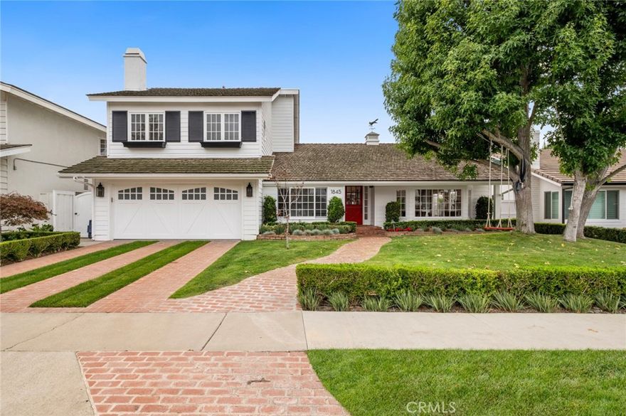 Rare Opportunity in the Port Street|Timeless Luxury. This home has undergone a stunning transformation. Completely reimagined in 2020, it features an extensive renovation that includes a new roof and comprehensive interior updates, offering over 2800 square feet of refined living space on a generous 6,500 square foot lot. Every detail has been meticulously curated. The main living areas boast soaring two-story ceilings, creating a sense of scale and openness that is rarely found. Custom recessed lighting enhances each space, while modern comforts abound, including an upgraded Sonos whole-home audio system and an integrated security camera setup. The home comprises five spacious bedrooms and three beautifully designed bathrooms, highlighted by a luxurious primary suite that serves as a true retreat, effortlessly adapting to your lifestyle needs. 

Additionally, the fully finished two-car garage has been elevated to a new standard, featuring wall-to-wall custom storage that makes it feel more like an extension of your home than a traditional garage. The outdoor experience is equally impressive, anchored by a picturesque front lawn framed by mature  trees that have thrived for decades. The property also features a tranquil fountain and a built-in exterior fireplace—ideal for enjoying year-round California living. Perhaps the most compelling aspect is the location. Perfectly situated on a flat, quiet street, the home is adjacent to the neighborhood’s most cherished amenities, including the Greenbelt, Phase 1 Clubhouse, and park. It’s also a safe and easy walk to the award-winning Andersen Elementary School, making it an ideal setting for families seeking the best of Newport Beach living. This is a rare opportunity to own a completely remodeled, turn-key home in one of the most desirable communities in Southern California. If you’re in search of timeless architecture, modern upgrades, and an unbeatable location, 1845 Port Westbourne Place is the perfect choice.