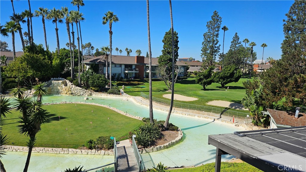 Welcome home to this charming, 2-bedroom = Den, upper unit at New Horizons South Bay. Featuring an open entry with a large living room, enhanced by a wood burning fireplace. This unit has many upgrades including remodeled shower, new electrical panel, wood laminate flooring throughout, vinyl windows and doors. This well-designed interior living space offers comfort and two spacious outdoor balconies. But the appeal doesn't stop there; this 55+ senior living community boasts a plethora of amenities that enhance your lifestyle. Imagine having access to not one, but two sparkling pools and Spa for those sun-soaked days, a sports center with a well-equipped gym, his and hers dry sauna, ping pong room, craft shops including the popular ceramic hobby shop. Activities at the Spors Center include the Tennis/Pickle Ball court. The heart of the community is the Clubhouse for gatherings, many planned social clubs and events. The Community Room and Lounge are available for Owners private functions. For those who enjoy golf, the 9-hole golf course, putting green, driving cage and picnic area is accessible from the Club House. These are just a few of the many amenities waiting for you here. New Horizons is more than just a place to live; it's a place to thrive and enjoy the good life.