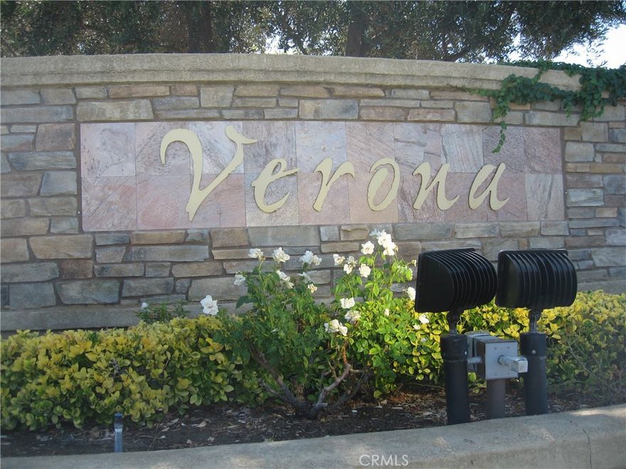 Centrally located in Murrieta in a Gated Community.   2Bd/2Bth with office/den Condo in the desirable Community of Verona. The Kitchen is upgraded with Granite Counter Tops and includes a refrigerator. This Unit has an Open Floor Plan with 2 Ceiling Fans and a very inviting Balcony where one could enjoy their morning coffee. In the cooler months cozy up to the Fireplace in the Great Room. Plenty of closet and cabinet space throughout.  Beautiful Laminate Flooring and Neutral Colors add a special feeling of Comfort to this Home.  This Unit also includes a Washer, Dryer and Refrigerator. A Garage is also included with this Unit. The Association Pool and Exercise room are close by.  This Condo is worth viewing! Just down the street is the Award Winning Elementary School, Buchanan. Close to the 215 and 15 Freeways.