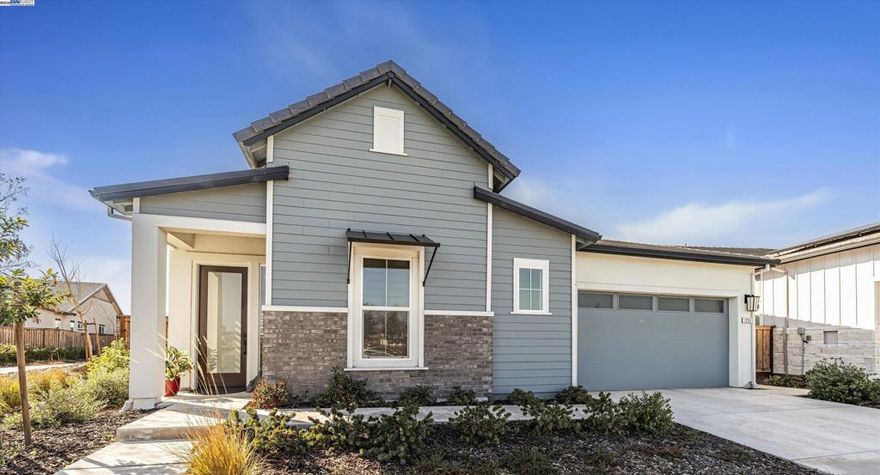 Located at " The Collective" by Anthem United. Gated 55+ Active Adult-Resort Lifestyle community. Built in 2022, looks like a model. Better than brand new with lots of upgrades. Impeccably clean with pride of ownership, this is a 10+. Open concept great room , 3 bedrooms + den room. Custom window coverings with remote control on some. This lovely home boost a very spacious and modern kitchen. Built in refrigerator, stainless steel appliances and sink, gas cook top, built in microwave and oven, walk in pantry and soft closed cabinets. Recess lights, hardwood floors, tiles. California room ( covered patio), finished garage, solar. Easy maintenance landscaping. The spectacular neighborhood has a huge clubhouse with lots of amenities such as, outdoor BBQ with entertainment area, Bocce ball court, lap pool with spa, pet washing station, dog park, indoor rereaion area, fireplace, game room, gym, yoga studio, massage room, beverage lockers and lots of fun activities among neighbors. it's just few steps away from the clubhouse. Friendly neighborhood.