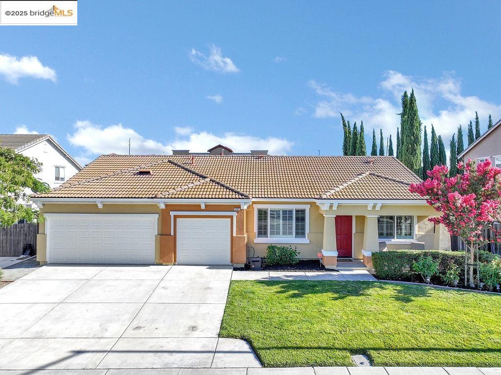Welcome to this beautifully maintained 4-bedroom, 2-bath home nestled in a quiet Oakley neighborhood. Offering both comfort and functionality, this single-story gem features a formal living room and a formal dining room—perfect for hosting family gatherings or special occasions. Inside, you’ll find brand new carpeting in all four bedrooms, adding a fresh and cozy touch throughout. The spacious kitchen opens into a cozy family room, creating an inviting atmosphere for everyday living. The generously sized primary bedroom is your personal retreat, complete with a large en-suite bathroom and an oversized walk-in closet for all your storage needs. The home also boasts a finished 3-car garage with painted floors and finished walls—ideal for extra storage, a workshop, or even a home gym. Step outside to a backyard designed for entertaining! Whether you're grilling with friends, relaxing under the stars, or simply enjoying the California sunshine, this outdoor space has the potential to be your personal oasis.