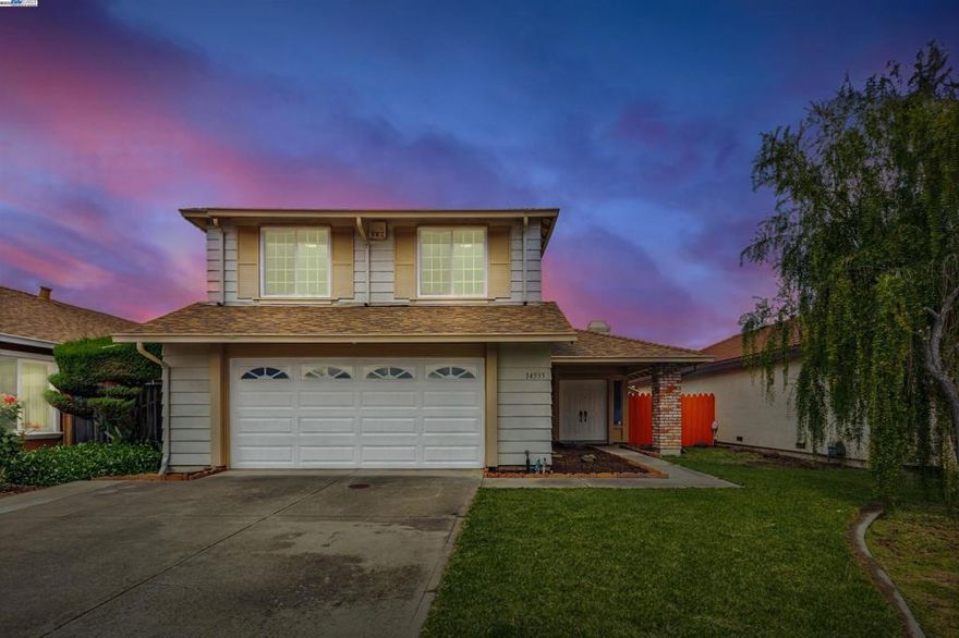 Beautifully Updated 4-Bedroom Home in San Leandro’s Floresta Gardens! Welcome to this spacious and move-in ready 2-story single-family home offering 4 bedrooms, 2.5 bathrooms, and 1,914 sq. ft. of well-designed living space. Located on a quiet street in the desirable Floresta Gardens neighborhood, this home combines modern updates with timeless comfort. Step through double front doors into a newly tiled foyer that leads into a bright, open-concept layout. The main living area features vaulted ceilings, large windows, and a seamless flow into the dining space and custom mini bar area—perfect for entertaining. The updated kitchen offers generous counter space for cooking and gathering. Upstairs, the spacious primary suite includes a walk-in closet and private bath. Three additional bedrooms and a fully renovated hall bathroom offer flexibility for guests, family, or office use. Downstairs, enjoy a convenient half bath and a laundry room complete with washer and dryer. Recent updates include interior paint, refreshed bathrooms, new carpet, and modern lighting throughout. Conveniently located near freeways, top-rated schools, shopping, Kaiser Permanente, parks, the library, San Leandro Marina, golf course, and Oakland International Airport. don’t miss this move-in-ready gem!