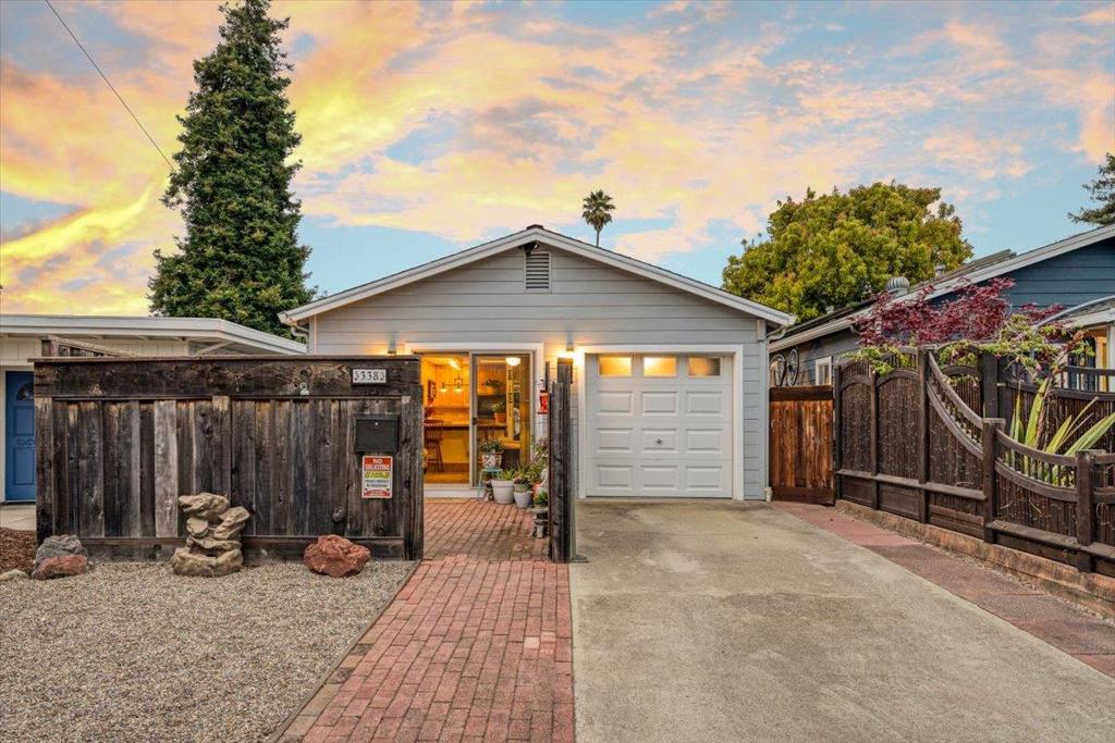 Welcome to 338 Dufour Street, a stylishly updated single level home in the heart of Santa Cruzs coveted West Side. Just minutes from the Monterey Bay shoreline, this location offers easy access to world class surf, Natural Bridges State Park, Lighthouse Field, and Its Beach. This light filled 2 bedroom, 1 bath home offers 841 sq ft of thoughtfully refreshed living space. Recent upgrades include a newer roof, dual-pane windows, as well as updated electrical and plumbing systems, ensuring comfort and peace of mind. Enjoy indoor outdoor living with a private front patio that's perfect for relaxing, gardening, or dining al fresco. The low maintenance backyard, accessible from both bedrooms, provides a quiet retreat, complete with a storage shed for all your gear. An attached one car garage adds extra storage, hobby space, or off-street parking. The home is just a short stroll or bike ride to beloved cafés, breweries, markets, and stunning coastal trails. Located near top rated schools like Pacific Collegiate, Bay View Elementary, and Santa Cruz High, this home combines location, charm, and convenience. Come experience West Side living at its best!
