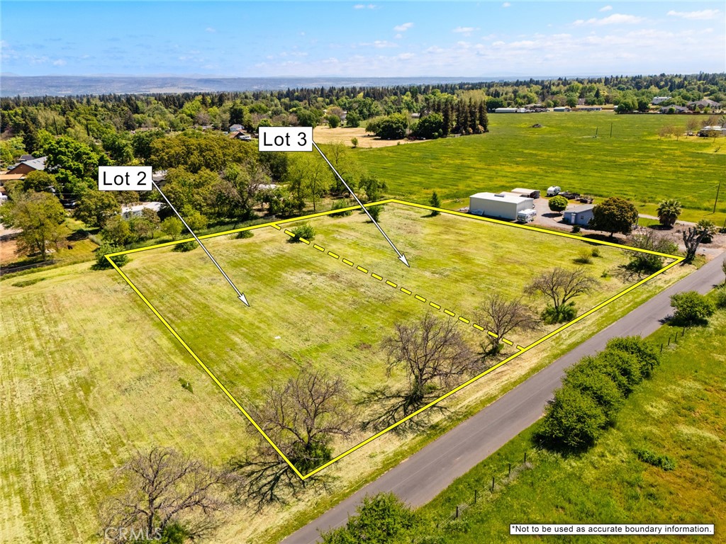 Excellent north Chico location for this 1 acre estate lot, beautiful custom built homes in the area or land bank this for future potential. Just a matter of time until city water and sewer will be available on this street. There are lots available.