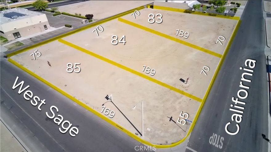 3 Commercial lots totaling 40,549sf located in the Civic Business Center of Victorville and part of the Specific Plan for the Civic Center.  Great location. Close to Court House, City Hall, and Interstate 15. all 3 lots, APN numbers 0396-151-02-0000, 039615101-0000, 0396-161-16-0000 will be sold together.   Seller will carry financing with $50k down at 8%