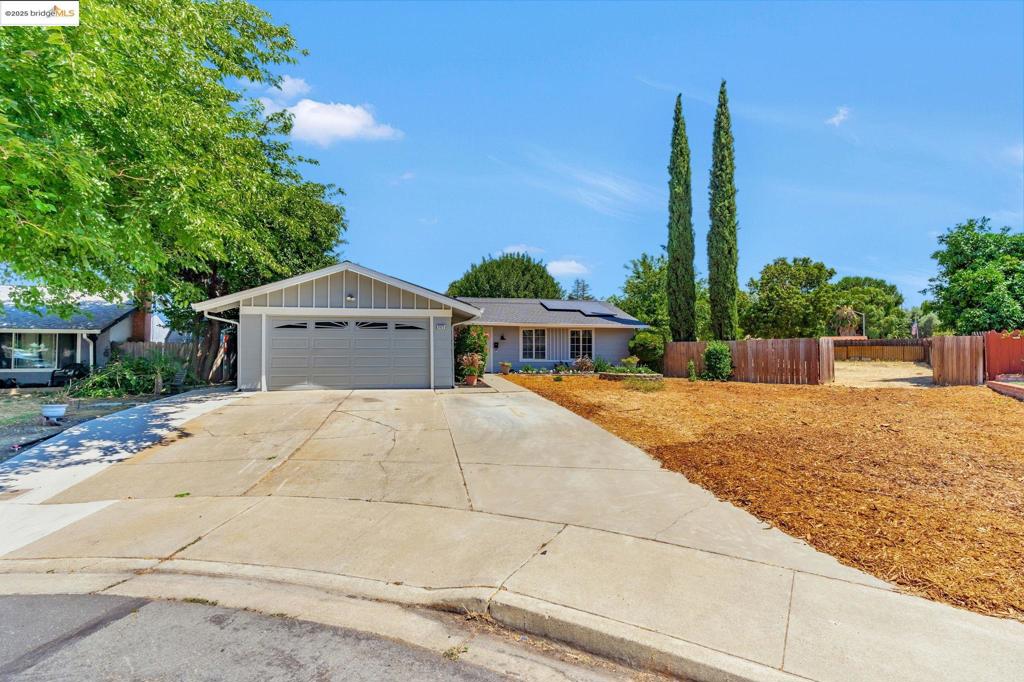 Spacious Living on a 1/3 Acre Lot – Welcome to 3125 Jackson Place! This move in ready home has plenty of outdoor potential!! Beautifully updated, single-story ranch-style home nestled at the end of a quiet cul-de-sac in Antioch. Sitting on a generous 1/3 acre lot, this property offers exceptional space and flexibility—whether you're dreaming of RV parking, building an ADU, adding a pool, or creating your own backyard oasis. Inside, the home is fully refreshed with new interior and exterior paint, updated flooring, remodeled bathrooms, new interior doors, and a new roof—truly move-in ready. The layout offers easy, single-level living with plenty of natural light and functionality. Enjoy the benefits of leased solar, helping to reduce your monthly PG&E bills. With its oversized lot, thoughtful upgrades, and tucked-away location, 3125 Jackson Place is the perfect blend of space, comfort, and potential. Don't miss this opportunity!!