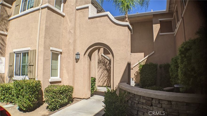 This charming 2nd floor Verona condo has a 1-car detached garage plus open unassigned parking throughout the community.  Its private balcony backs to a relaxing treed greenbelt area for privacy and serene views. Interior features hardwood floors throughout, 2 bedrooms, 2 baths and a small office/play room (no closet or door), stacked washer/dryer, and refrigerator.  Living room has a cozy fireplace and slider to the balcony.  Community amenities include a pool, spa, playground, picnic area, and fitness center. Owner pays for HOA fees/amenities (including trash removal), tenant pays for water, sewer, electric, gas, cable/internet. Miinimum 1 year lease. Verona is conveniently located, just minutes from the Promenade Mall, freeways, schools, shopping, dining and entertainment.