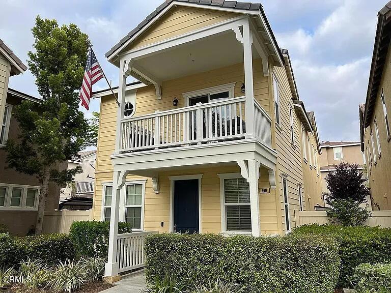Discover your dream home in the desirable Riverpark community in Oxnard! This lovely single-family residence features 3 spacious bedrooms, 2.5 bathrooms, and a 2-car garage with built-in storage. Inside, enjoy elegant granite countertops, stainless steel appliances, and high-end laminate floors that create a warm, inviting atmosphere. The open floor plan is perfect for family living and entertaining. The primary suite offers a private balcony, perfect for relaxing or enjoying outdoor views. Step outside to a charming outdoor patio, ideal for gatherings. A versatile loft with a built-in desk and storage provides the perfect space for a home office. Located near several parks and just minutes from The Collection, where you'll find premium shopping, dining, and entertainment options. Don't miss this fantastic opportunity to make this wonderful home your own!