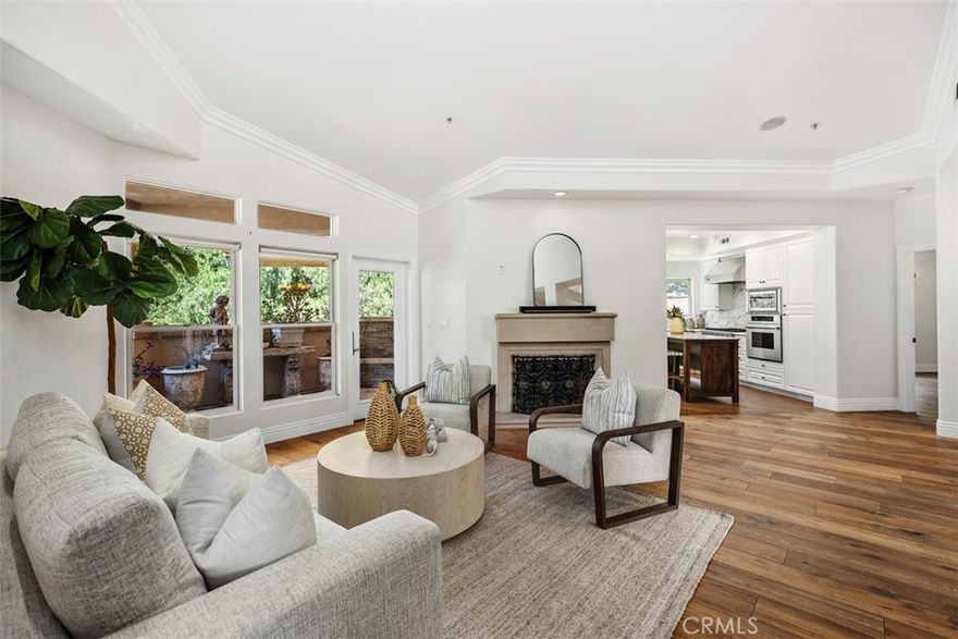 Resort-style living.  This beautifully upgraded single-level Golf Villa has a perfectly set location along a lush greenbelt within an exclusive 24-hour guard-gated community.  The desirable floor plan affords a grand living experience upon entry, with high ceilings and subtle architectural details.  There are 2 large en-suites, plus a versatile room that can serve as a 3rd bedroom, office, or den.   Thoughtful upgrades include a new HVAC system, a new 50-gallon water heater, custom storage, crown molding, Duchateau hardwood floors with upgraded baseboards, limestone flooring in the powder room, and the laundry room.  Solid wood interior doors, new faucets, two fireplaces, and a bright, remodeled kitchen featuring marble counters, a flexible island that can be repositioned to suit your lifestyle.  The large 2-car garage has built-ins.  This unique community offers access to world-class amenities.  As a resident of Marbella Golf Villas, you have the option to join the Marbella Golf & Tennis Club, access to a championship golf course, tennis courts, a state-of-the-art fitness center, a junior Olympic-sized swimming pool, and clubhouse dining.  There is also 24-hour security, and it's just minutes from the historic charm of downtown San Juan Capistrano and the newly developed River Walk, with shopping, dining, and cultural landmarks.