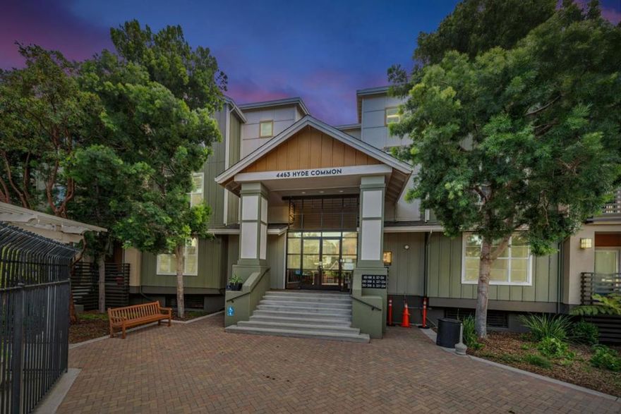 Located in the heart of Fremont California, this modern 3rd floor condominium offers 1,252 sq. ft. of singlelevel living with an open-concept kitchen, dining, and living area. Enjoy a private balcony with courtyard views, a primary suite with walk-in closet and dual-sink ensuite, plus a second bedroom and full bath for guests or a home office. Property Features: New paint New carpet and flooring Newly refinished cabinets   Private balcony with peaceful courtyard views  Primary suite with walk-in closet & dual-sink ensuite bath  Brand new appliances  Secure building with elevator access  Two-car tandem parking (spaces #104 & #105)  Private storage area #27  Ample guest parking available  Community pool, playground, and BBQ area Prime location near shopping, dining, and entertainment, with recreation at Lake Elizabeth and Central Park. Families enjoy the Irvington school district, and commuters benefit from easy freeway and BART access.