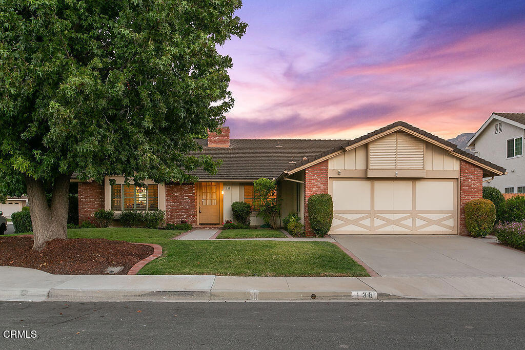 Welcome to this beautifully maintained single-story home in the highly desirable Woodside Greens neighborhood of Camarillo! Offering 3 bedrooms + dedicated office, 2 baths, and 2,038 sq ft of thoughtfully designed living space, this home checks all the boxes.The original owners have lovingly cared for this property, which features an open and airy floor plan with vaulted ceilings, large windows, and an abundance of natural light throughout. Step inside to a spacious living area with a cozy brick fireplace, custom shutters on windows, perfect for relaxing or entertaining. The chef's kitchen is the heart of the home, complete with a center island, ample cabinetry, expansive counter space, and recessed lighting. It flows seamlessly into the great room, creating a warm, inviting space ideal for family gatherings. All bedrooms are generously sized, and the primary suite boasts its own private en-suite bath. The additional office/den offers the perfect work-from-home solution. Enjoy the convenience of an indoor laundry room with direct access to the attached two-car garage. Step outside to a beautifully landscaped backyard, ideal for entertaining or simply enjoying the Camarillo weather. Located within close proximity to Woodside Park, Pleasant Valley Fields, shopping, top-rated schools, and with easy access to the 101 freeway. Homes in this sought-after neighborhood rarely come on the market--don't miss this opportunity!