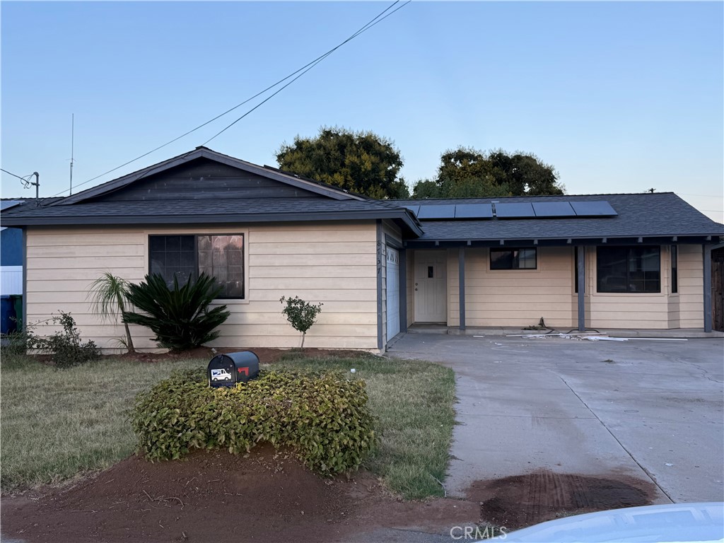 ...A SUPER DEAL!...NO HOA......A home that boasts 3 bedroom and 2 bath with an additional living space of huge 420 SF (included in sf) that can be a family room/bonus room/office/exercise room, etc....FULLY PAID SOLAR is definitely a Bonus......New, new, new Roof.....Central AC and Heat.....New, new, new designer paint inside and out.....Kitchen looks immaculate with new Quartz counter, new sink, new faucet, and upgraded stainless steel appliances and recessed lights.....New Luxury vinyl flooring covers almost all area including kitchen, bedrooms and the additional room....New sockets and switches throughout, and new GFI's as well...Ceiling fans in every room including the bonus room.....New Baseboads..Wood burning stove in living room.....Garage is drywalled new and painted and comes with a roll-up garage door opener....Back yard is large for a pool/family gathering..... New white Vinyl fence on both sides......This home is situated in a super quiet Cul-De-Sac and its location is also fantastic as it is within a 5 minute drive to major shopping center like Home Depot, Costco, grocery stores, school, and freeway access.....This move-in ready home is perfect for any family who is looking for a perfect location, style, and function. This home has all...