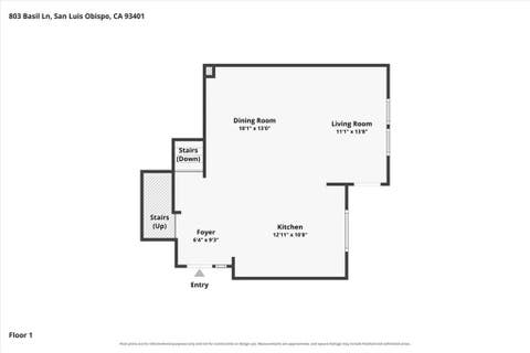 Tiny photo for 803 Basil LN, San Luis Obispo, CA 93401 (MLS # SC26183639)