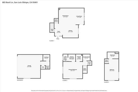 Tiny photo for 803 Basil LN, San Luis Obispo, CA 93401 (MLS # SC26183639)
