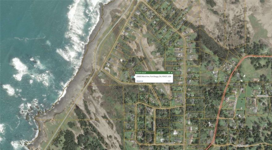Amazing coastal land of 1.06 acre, located in Cleone, ideal for building home - near famous Glass Beach of Ft. Bragg, next to MacKerricher State Park. Flat level land, with great access road (Ward Ave). The owner acquired the property in 2019 through Mendocino County property tax foreclosure auction sale. The owner is never applied for any development permit, not aware of any permits by previous owners. The buyer is advised to perform required due diligence. The land is located in Coastal Zone. A good starting point for the research would be coastal zone information page in Mendocino County website.