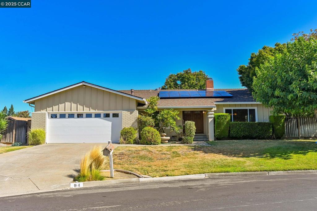 Fabulous, updated single-story home on a quiet cul-de-sac in the heart of Greenbrook! Light and bright throughout, this home features soaring ceilings, hardwood floors, and custom built-ins in the main living area. The kitchen offers granite countertops, newer appliances, and ample storage—ideal for both everyday living and entertaining. There are three generously sized bedrooms and two updated bathrooms. Step outside to a large, private backyard with a stamped concrete patio, lush lawn, and mature fruit trees—perfect for relaxing, hosting, or play. Unbeatable location close to top-rated schools, parks, shopping, and with easy freeway access. Minimum 1-year lease preferred. Pets negotiable with approval and additional fee. Apply with RentSpree https://apply.link/rK2U0u0