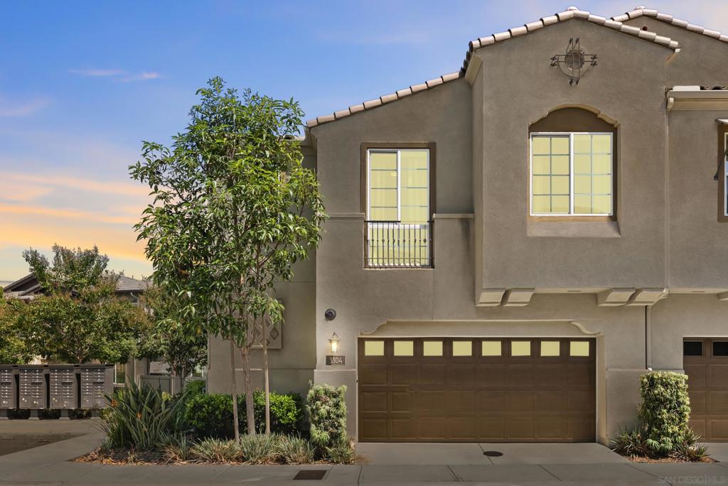 This corner-lot twin home enjoys open park views and the privacy of having only one direct neighbor. Built in 2020 within the sought-after Acacia at the Preserve community, it features a bright two-story design with 3 bedrooms plus a loft, an attached 2-car garage, and a private fenced yard with a spacious patio and upper-level deck for outdoor living. Highlights include a tankless water heater, A/C, upgraded electrical features, and a stylish kitchen with quartz countertops, a center island, designer backsplash, stainless steel appliances, and generous storage. Convenient guest parking is located right beside the home. Acacia residents enjoy access to a resort-style recreation center with a fitness facility, beach-entry pool, spa, BBQ area, playground, and outdoor fireplace. The Preserve connects directly to miles of scenic trails within the Carlsbad City system bordering the Buena Vista Creek Ecological Reserve, and the location offers easy access to shopping, dining, major freeways, and award-winning Carlsbad Unified schools.