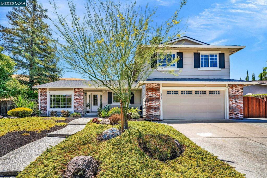 Come fall in love with this Absolutely stunning 4 bedrooms plus main level office (or 5th bedroom), 3 full bathrooms, 2324 sq ft. home. When you enter you are greeted with the elegant formal living room w/vaulted ceiling, wine rack, entertainment center & Formal dining room. If you love to cook, you'll appreciated the updated kitchen w/ SS appliances, gas stove, extensive upscale white cabinetry, quartz counters, large informal eating area w/slider to yard. Family room with fireplace, built ins and slider that opens to the covered backyard patio area, Perfect flow for entertaining. Primary with dual closets (one is walk in) Sumptuous bathroom w/ venetian plaster by a true Italian artist. Engineered hardwood throughout most of the home. Stunning backyard with pool, hot tub, cool deck patio & pool surround, perfect to help keep it cooler during the hot summer days. Large grass area for play. Numerous citrus & fruit trees. Mature trees for shade. Front yard has drought resistant plants & trees. Both side yards are large and perfect for your toys. Storage shed currently in one side yard and still tons of room. Extra space in driveway as well. Home backs to open space. Close to Mt. Diablo trails, schools, parks, downtown, restaurants, shopping, Oakhurst CC & commuter routes.