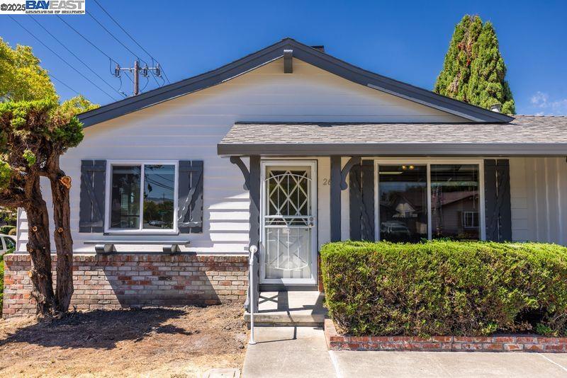 This charming ranch-style home in one of Hayward’s most sought-after neighborhoods is a true gem! Ideally situated on a corner lot, it features a generously sized front yard and offers a total living space of approximately +/- 1,545 square feet. Freshly updated with complete exterior and interior painting, this home includes 4 bedrooms and 3 bathrooms, along with a flexible casita/ADU. Equipped with solar panels, the property ensures energy efficiency and significant savings on utility bills. The ADU, with its separate entrance, includes 1 bedroom, 1 bathroom, and a handy kitchenette—perfect for guests, extended family, or generating rental income. Enjoy a low-maintenance yard and a home with great potential, ideally located and affordably priced. While the home is clean and welcoming, it presents a fantastic opportunity for personalization. With the additional versatility of the ADU, this property can serve as an income-generating asset or a private space for family. Must see!