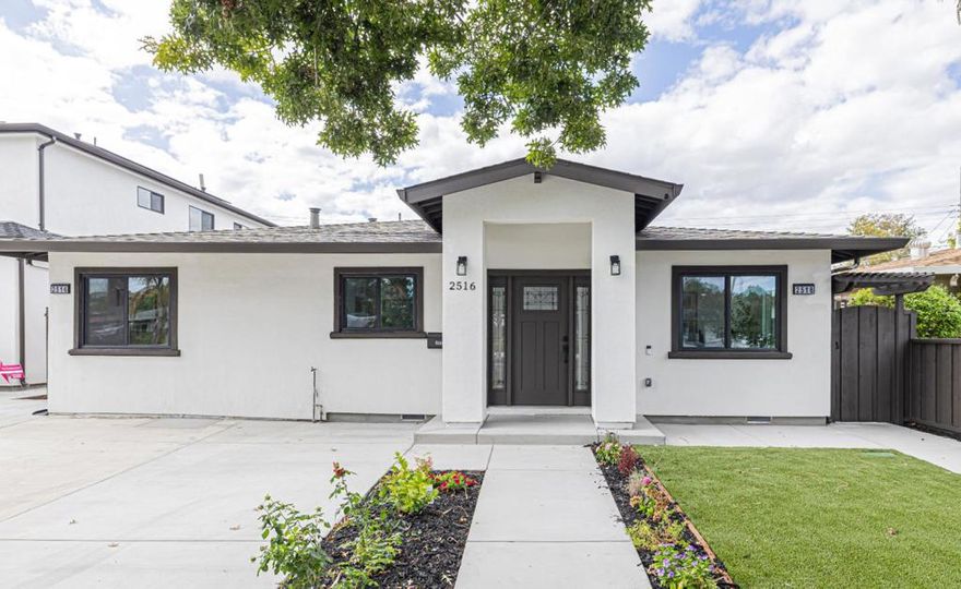 Welcome to this beautifully fully remodeled main house plus 700sft newly built ADU in a quiet and safe neighborhood at the heart of Silicon Valley.Offering both comfort and flexibility, this property is ideal for Bay Area professionals and multi-generation living. The main house features 3 bedrooms plus a Junior ADU (J-ADU) with AC perfect as an office, gym, or guest suite. The home has been thoughtfully updated with a brand-new roof, upgraded plumbing, electrical, and drainage systems, along with refreshed exterior finishes. In the backyard, a high-end 700 sq. ft. detached ADU offers a fully equipped kitchen, bath, and AC, ideal for extended family, guests, or rental income. The entire property is fully furnished and move-in ready. Enjoy a serene yet highly convenient life style,just 5 minutes to Nvidia headquarters, 5 minutes to Bay Club, 6 minutes to Levis Stadium, 10 minutes to SJC Airport, and close to Apple, Cisco, Alphabet, and other major tech campuses. Easy access to Highways 101, 237, and 280, as well as Caltrain. Top schools nearby include Monticello Academy, BASIS Silicon Valley, and Wilcox High School, plus close proximity to Santa Clara University. A rare find combining a serene neighborhood, modern living, and unmatched Silicon Valley convenience!