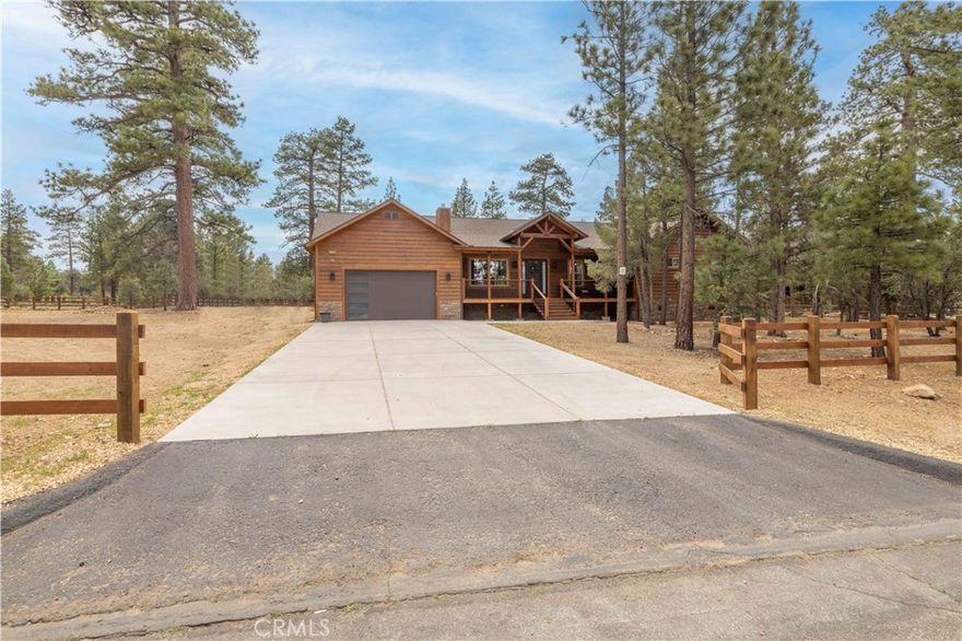 Tucked in the peaceful community of Meadowbrook Estates, this stunning newer construction offers the perfect blend of luxury and comfort on a spacious one-acre corner lot. The thoughtfully designed single-story layout features 3 bedrooms (all masters), 3.5 bathrooms, and a versatile family room that can easily be converted into a 4th bedroom. Enjoy upscale finishes throughout, including rich hardwood flooring, custom cabinetry, and stainless steel appliances. The chef’s kitchen includes a generous walk-in pantry, while the dedicated laundry room adds convenience. Cozy up to one of three fireplaces or relax outside on the inviting front porch or expansive covered back deck—ideal for year-round enjoyment. Energy-efficient solar panels add long-term value, making this beautiful home as smart as it is stylish.