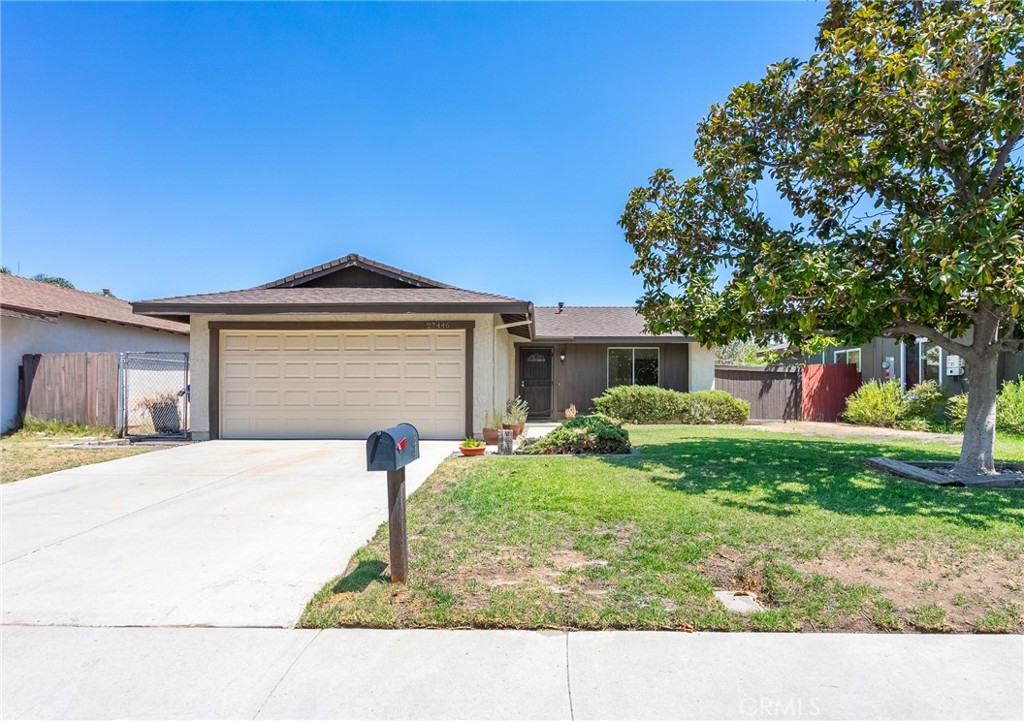 Welcome to your charming new home at 27446 Sycamore Creek Drive in Valencia. This delightful 2-bedroom, 1-bathroom gem offers a cozy 855 square feet of living space, nestled on a generous 5,919 square foot lot.
Inside, you'll find a warm and inviting atmosphere with brand-new flooring and fresh paint that create a modern and welcoming vibe. The bathroom has been tastefully refreshed, ensuring a stylish and functional space. The kitchen, equipped with updated appliances, is ready for all your culinary adventures. Plus, a newer roof ensures peace of mind and long-term durability.
The outdoor area is perfect for enjoying sunny California days, offering ample space for relaxation and entertainment. This home is move-in ready and designed for comfortable living in a serene setting.
This property is perfectly located in a lively neighborhood, providing convenient access to schools, Santa Clarita Park, the Westfield Valencia Town Center, various restaurants, and more. Plus, there are no HOA fees or Mello Roos.