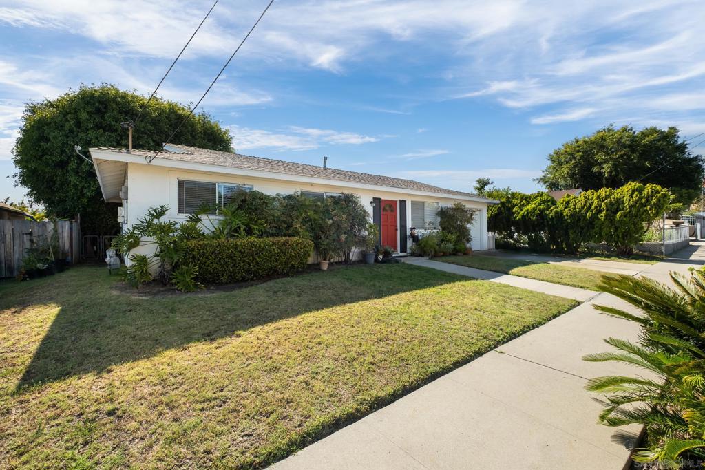 Charming Single-Story Oceanside Home with Vintage Appeal & Room to Grow Welcome to a home filled with warmth, character, and endless potential—nestled in a quiet Oceanside neighborhood. This single-story gem offers 3 bedrooms, 2 bathrooms, and 988 square feet of living space on a spacious 6,000 sq ft lot. With original features, abundant natural light, and a practical layout, it’s the perfect canvas for someone ready to bring new life to a well-loved home. It’s not flawless—some TLC is needed—but the charm is undeniable. Step outside to a peaceful backyard retreat bursting with color and possibility. Mature fruit trees, blooming flowers, and meandering space invite you to relax, garden, or entertain under the California sun. Property highlights: Energy-efficient solar system (buyer to assume lease) Attached garage with extra storage Wide driveway for additional parking No HOA or Mello-Roos Close to shopping, schools, parks, Camp Pendleton, and just minutes from the beach Whether you're a first-time buyer, a creative renovator, or an investor with vision, this is your opportunity to transform vintage charm into something truly special. Come see the potential—and feel the possibilities. Charming Single-Story Oceanside Home with Vintage Appeal & Room to Grow Welcome to a home filled with warmth, character, and endless potential—nestled in a quiet Oceanside neighborhood. This single-story gem offers 3 bedrooms, 2 bathrooms, and 988 square feet of living space on a spacious 6,000 sq ft lot. With original features, abundant natural light, and a practical layout, it’s the perfect canvas for someone ready to bring new life to a well-loved home. It’s not flawless—some TLC is needed—but the charm is undeniable. Step outside to a peaceful backyard retreat bursting with color and possibility. Mature fruit trees, blooming flowers, and meandering space invite you to relax, garden, or entertain under the California sun. Property highlights: Energy-efficient solar system (buyer to assume lease) Attached garage with extra storage Wide driveway for additional parking No HOA or Mello-Roos Close to shopping, schools, parks, Camp Pendleton, and just minutes from the beach Whether you're a first-time buyer, a creative renovator, or an investor with vision, this is your opportunity to transform vintage charm into something truly special. Come see the potential—and feel the possibilities.