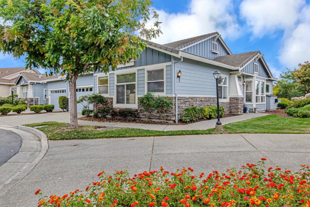 Bright, beautiful and ready for your next chapter. Make your new home at 2051 Folle Blanche, a 3-bedroom 3-bathroom home in The Villages, a 1969 square foot home built on a 2800 sq ft lot built by Shea Homes in 1998 and all dressed up w plantation shutters. Light filled and meticulously maintained, this home features an open floor plan with a kitchen that opens onto a family room graced with a fireplace, an eat in kitchen space, and a covered private patio with western views of the sunset. Separate dining area is perfect for family and holiday gatherings and opens to the living area with high ceilings. Third bedroom could be a home office or guest bedroom. The primary suite features spacious walk-in closet, his and her sinks, a bathtub, tiled shower enclosure and sliding door to the private patio. Laundry room features abundant storage and porcelain utility sink. The Villages offers amenities for active adults 55 and older, including two golf courses, four swimming pools, tennis courts, pickleball, table tennis, and bocce courts, a fitness center, equestrian stables with bridle paths, miles of hiking trails, community gardens, and several clubhouses with restaurants and social clubs. Residents benefit from on-site facilities like a pro shop, library, US Post office and RV parking
