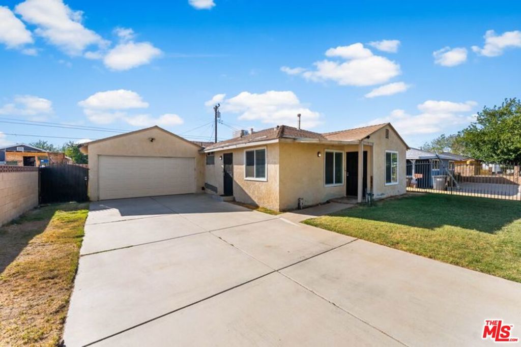 Welcome to 44347 Stanridge Ave, a charming and updated home in Lancaster offering 3 bedrooms, 1 bathroom, and 943 sqft of comfortable living space. This property has been thoughtfully upgraded when last purchased, giving it a refreshed feel that is ready for new owners to enjoy. As you step inside, you'll find a warm and inviting living area with natural light flowing through the windows, creating a bright and airy atmosphere. The layout maximizes functionality, with a seamless connection between the living room, dining space, and kitchen, making it ideal for both everyday living and entertaining. The kitchen provides ample cabinetry and counter space, perfect for meal preparation and family gatherings. Each bedroom is well-sized and offers comfort and versatility, whether used as sleeping quarters, a home office, or a hobby room. The bathroom has been updated for both style and convenience. Outside, the spacious yard offers plenty of room for outdoor activities, gardening, or potential future enhancements, while the front provides a welcoming curb appeal. Located in a quiet and established neighborhood, the home is close to schools, shopping, dining, and major commuter routes, making it a practical and desirable choice. Whether you are a first-time buyer, investor, or simply looking for a cozy and well-maintained property, 44347 Stanridge Ave is a wonderful opportunity to own a move-in ready home in the heart of Lancaster.