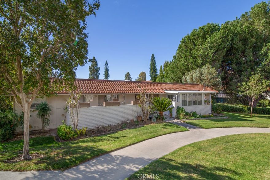 Premier Laguna Woods Village, a 55+ Active Senior Community. Light and bright open floor plan with no one above in this WALK- IN “Casa Linda” model. Completely furnished home that features 2 spacious bedrooms, 2 bathrooms, stackable washer and dryer, additional air conditioning in the main bedroom and a wonderful balcony off of the living room for entertaining and the secondary bedroom that makes the best of outdoor living. This home is ready for you to enjoy all the amenities that Laguna Woods Village has to offer! Great located for you to enjoy the 27-hole championship golf course or the 9-hole executive par 3 course, tennis, paddle tennis, lawn bowling, pickleball, 3 fitness centers, 7 clubhouses, 5 swimming pools, equestrian center, woodshop, clubs and plenty of fresh air, plus free bus transportation around the community. This short-term lease is located close to Laguna Beach and surrounding Orange County areas. Conveniently located close to your covered carport plus street parking right in front!