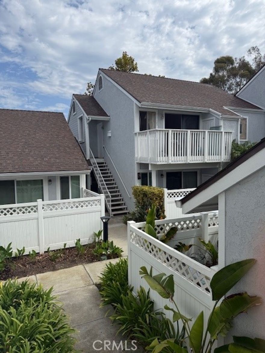 Beacon Hill Terrace ~ Ocean Close. 2 Bedroom upper unit. Just painted, new carpet in bedrooms. Large kitchen with dining area. Inside laundry. Refrigerator, washer & dryer included without warranty. Spacious living room with sliding glass door out to nice size deck. HOA fees, Water & Trash included. Enjoy Beacon Hill amenities: 3 Pools, spas, 6 Tennis Courts, Parks & Trails ~ Bike to Beach!!!