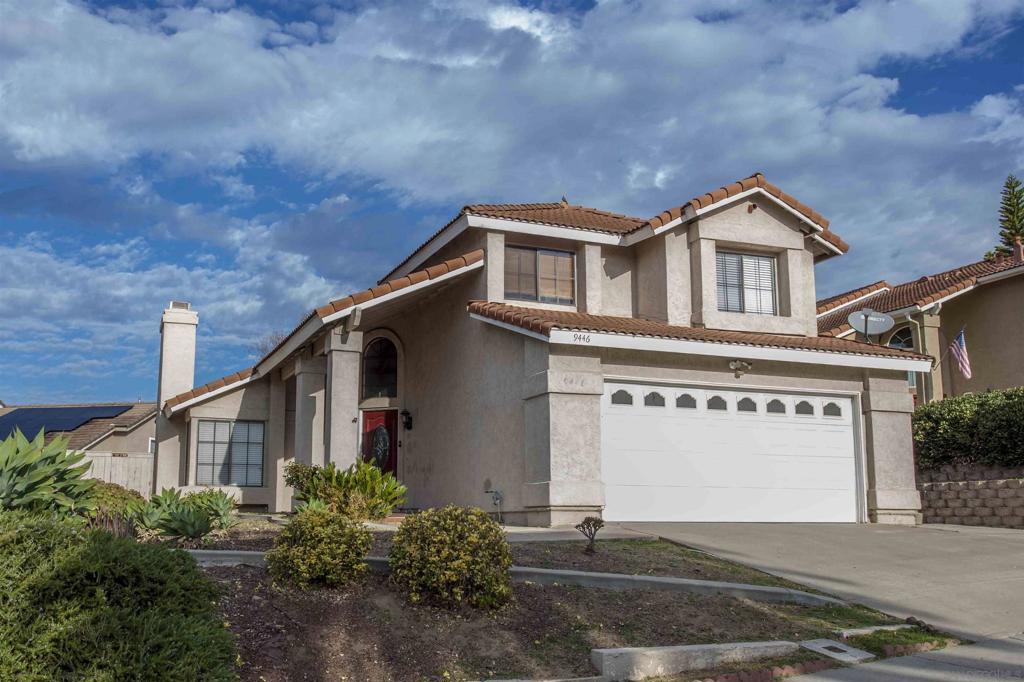 Nice curb appeal, upgraded home featuring wood flooring, custom iron staircase, granite countertops. 3 bedrooms, 2.5 baths, plus enclosed patio as 2 seperate rooms, currently used as office and kids play room. Great floor plan with vaulted ceilings and plenty of windows. AC. Top ranked Poway schools: Canyon View Elem, Mesa Verde Middle, Westview High. Close to shopping, library, YMCA, easy access to 56 & 15.