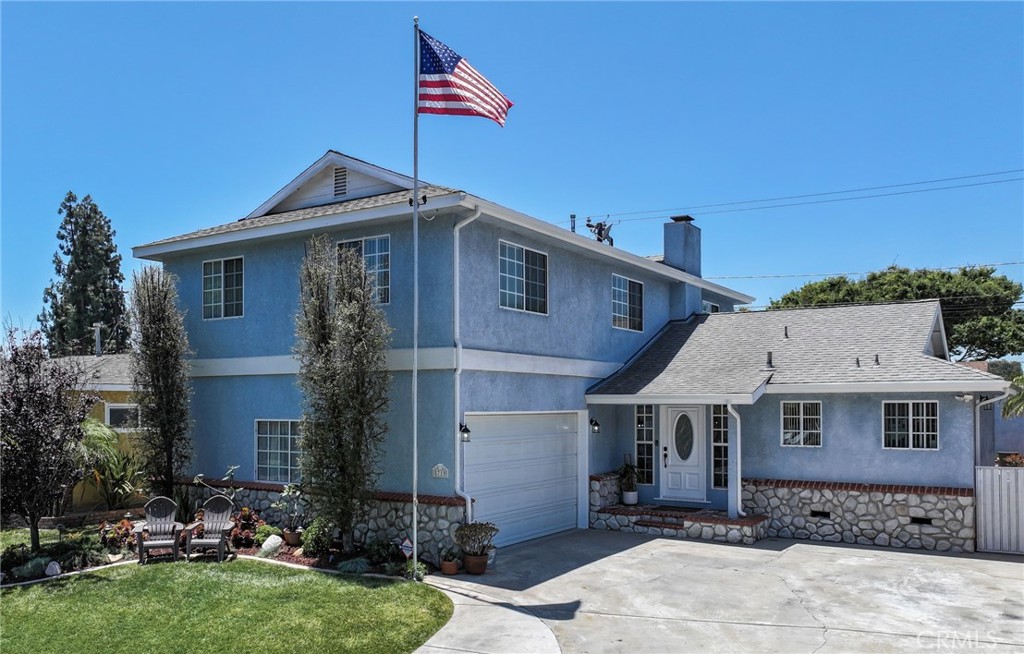 Sorry for the inconvenience. Step into this meticulously updated Lakewood estate home featuring 5 bedrooms and 4 bathrooms across 2,610 square feet! Enter the front door and look onto the spacious dining room, gourmet kitchen and beautifully, well-designed backyard. For culinary enthusiasts, the remodeled kitchen is a true highlight: equipped with granite counters, 5-burner stove, double oven, tile backsplash, pantry with convenient pull-outs and a breakfast bar. Adjacent is a laundry area for added convenience, washer and dryer are included! There is a ¾ bath tucked in behind the kitchen along with side yard access for convenience. The main floor offers a master suite retreat complete with a luxurious jetted tub, glass block wall shower and double sinks. Don't miss the wall-mounted TV that swings from the bedroom to the bathroom for total enjoyment! As you head up the tempered glass staircase you will find four additional bedrooms and two full bathrooms with an additional area for gathering, providing ample living space for everyone. All 5 bedrooms have mirrored wardrobe doors and ceiling fans. Enjoy year-round comfort with central heating and AC, enhanced by a whole house fan for maximum efficiency. Modern utilities include a tankless water heater, water softener, and a central vacuum system. The home is also equipped with bamboo hardwood flooring, recessed lighting, smooth ceilings, dual-paned windows, paneled doors, elegant wainscoting and fresh paint add to the home's charm for a crisp, modern touch. Designed for entertainment, the outdoor oasis showcases a covered patio and kitchen complete with a stainless steel fridge, stove, BBQ, and sink along with a granite counter top. Relax on the wood deck by the above-ground filtered pool and spa, or gather around the firepit. The property has the potential for RV parking on the 40’ driveway and features a septic cleanout. The 220v/30amp plug in the garage is perfect for power tools and RV or electric vehicle charging. A two-car garage enhances convenience with interior access. A unique feature of this home is its prime location: children can walk safely to elementary, middle, and high schools without crossing any major streets. Local shopping and restaurants within blocks and the Cerritos Mall, 605 and 91 freeways within 1.25 miles. Don’t miss out on this amazing home!