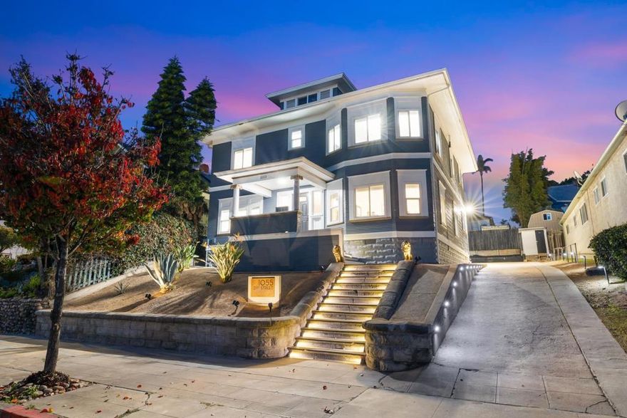 We are pleased to present 1055 21st St, San Diego, CA 92102 a luxury four-unit multifamily asset located just outside of Downtown in the highly desirable and walkable Golden Hill neighborhood of San Diego, California. The property underwent an extensive luxury renovation program in 2024 with no expense spared. The property comes with APPROVED PLANS AND ISSUED PERMITS for an additional 532 square foot one-bedroom ADU. The property features a desirable unit mix consisting of four (4) one-bedroom floor plans, each averaging approximately 650 square feet. Interiors are spacious and well-appointed with premium designer fixtures and finishes, in unit washer/dryer, quartz countertops, and luxury vinyl flooring. Tenants enjoy an outdoor common area and BBQ and off-street parking, an increasingly scarce amenity in central San Diego. Currently, all units are furnished, operating as a midterm rental.
