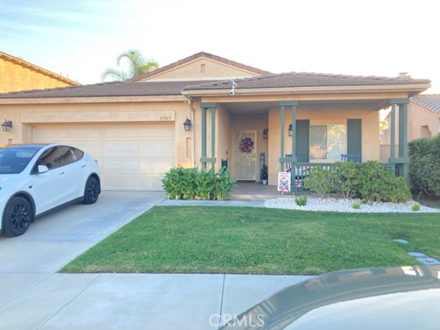 Beautiful area and well-maintained single-story home. With laminate flooring, an open floor plan, lots of natural light, a built-in spa, and an easy-maintenance yard. No neighbors in back, view of the park.  Close to shopping and freeways, in a sought-after Paseo Del Sol Community of the Temecula Valley, and a sought-after school district.  The garage has numerous cabinets and storage areas. An electrical connection for an EV charger has been installed. Relax in your private spa and enjoy all the amenities the Paseo Del Sol Community offers, including trails, multiple swimming pools, an exercise room, tennis courts, playgrounds, and more. 
More information and professional pictures coming soon. Pictures were taken before the current occupants moved in.