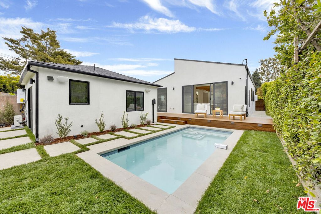 Welcome to this beautifully crafted modern home, built brand new from the foundation up. The main residence offers 1,460 sqft of open-concept living with 3 bedrooms and 2 stylish bathrooms. The fully permitted ADU measures approximately 400 sqft, and includes a studio living space, compact kitchen with a full range of appliances, and private bathroom and entrance. Ideal for rental income, guests, extended family, or a private home office. Step inside the main house to vaulted ceilings and a custom kitchen featuring modern light maple cabinetry, a spacious island, and thoughtful finishes throughout. The bathrooms showcase elegant Zia tile, adding a touch of artisanal charm. Out back, enjoy a resort-style experience with a large ipe wood deck, a sparkling pool, and a cozy pergola with a built-in gas firepit, perfect for entertaining or relaxing evenings. Smart home features abound, including pre-wired Sonos speakers, Ubiquiti security cameras, a Rachio smart sprinkler system, and a smart pool heater. Thoughtfully designed by Hamilton Architects and expertly brought to life by JD Property Development, this home blends style, functionality, and high-end tech in one beautiful package. Situated in the desirable Short Ave School district, with great restaurants and coffee shops all just a short stroll away, this location offers the perfect blend of community charm and urban convenience.