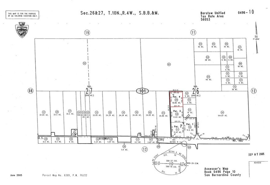 Exceptional value Hinkley desert land - 11.43 acres of private flat terrain zoned single family residential with established easement access and power lines just 800 feet away making this $24,000 property perfect for off-grid living or investment portfolio building. Located at coordinates 34.92647, -117.27123 with private easement access providing peaceful seclusion while maintaining reasonable utility connections. This level desert scrub parcel offers unlimited development potential for custom homes, manufactured housing, cabins, or recreational retreats away from highway noise yet close enough for modern conveniences. Private 30-foot easement ensures legal access while creating natural buffer from Barstow-Bakersfield Highway 58 traffic. Electricity available approximately 800 feet from property reducing connection costs significantly compared to remote desert locations. Water well and septic system required following standard San Bernardino County protocols for rural residential development. Property benefits from explosive Hinkley real estate growth with 24.5% annual price appreciation and homes selling 49% faster than previous year creating outstanding investment fundamentals. This secluded parcel is one of four adjacent lots being sold separately, offering potential for expanded compound development or diverse investment opportunities. Perfect for buyers seeking authentic Mojave Desert privacy while maintaining reasonable access to utilities and transportation. Minutes from world-class Mojave National Preserve recreation including hiking, camping, off-highway vehicle areas, plus stunning Rainbow Basin formations and towering Kelso Dunes. San Bernardino County population projected 28% growth through 2045 supporting long-term property appreciation in this emerging desert corridor. The flat topography eliminates expensive grading while providing excellent drainage and flexible building orientation. Private easement access creates ideal balance of seclusion and accessibility for weekend retreats, full-time off-grid living, or future development projects. Don't miss this affordable opportunity to own substantial Mojave Desert acreage with established access and nearby utilities. Visit GPS coordinates 34.92647, -117.27123 and discover your private desert oasis in rapidly appreciating Hinkley market.