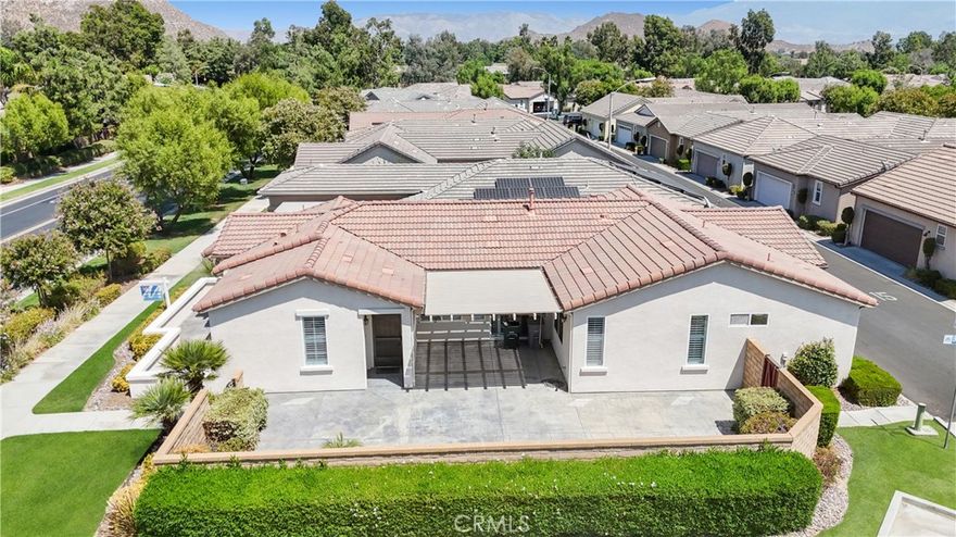 Welcome to this cozy, bright move-in ready corner Lot home is just cross from the lodge in 55+ community of Four Seasons in Hemet.This fully gated neighborhood with 24/7 security is surronded by serene hills and the Hemet Golf Course, offering a active adult lifstyle.This home set in corner with huge inclosed out door patio entry from kitchen for you to enjoy your morning coffee. Step inside to find out bright and airy living space featuring brand new ceiling fans,new Tile flooring,fresh painted cabinets with new hardware, wooden shuters almost throughout the entire house.Living area offers you to covered Alumawood patio cover area to sit for your afternoon get together with friends and family.

An excellent location within a short distance to the lodge,pool,spa,on site golf course and variety of activities that community has to offer.The community amenities are unparalleled! The lodge features a bistro,movie theather,ballroom,beauty shop,liberary,computer room,and more.

Residence enjoy access to a swimming pool, tennis and pickleball courts,an exercise room,and variety of engaging activities. 

And wait till Holidays when the ballroom lights up for New Year's!! 

A truly must see property!!