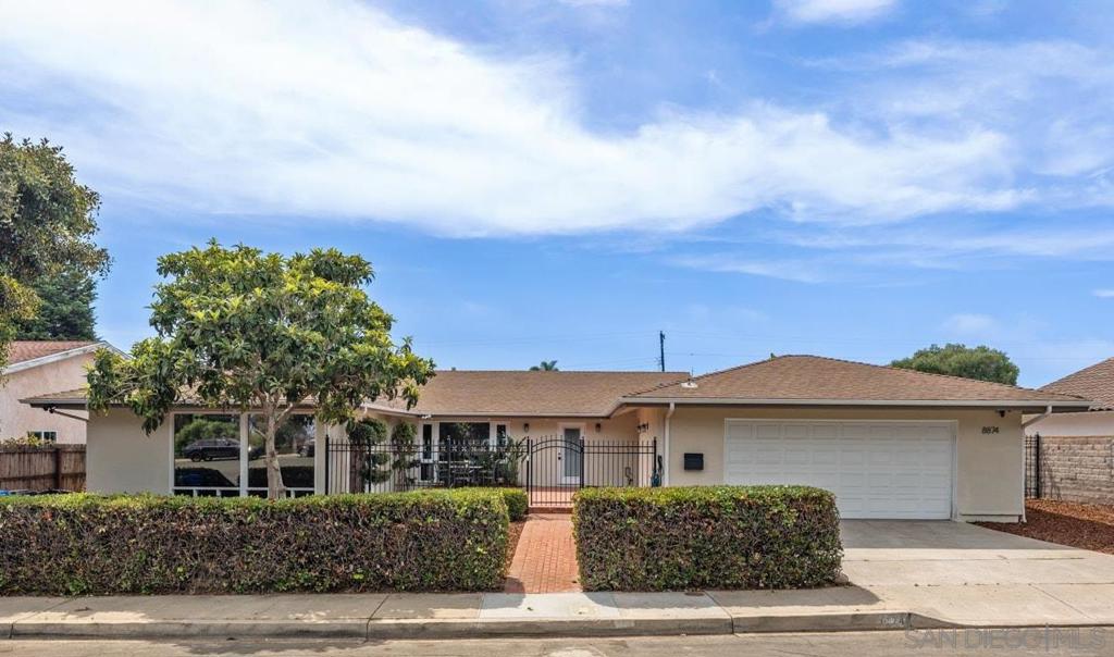 Turn-Key Single-Level Living in Coveted La Jolla Heights Immaculate and thoughtfully designed, this 3-bedroom, 2.5-bath single-story home offers effortless living in one of La Jolla’s most desirable neighborhoods. A beautifully landscaped private courtyard greets you at the main entrance, setting a welcoming tone for the elegant interiors within. Inside, soaring vaulted ceilings in the family room, elegant crown molding in the sunken living room, and an intelligent open floor plan create a sense of space and sophistication. The designer chef’s kitchen is equipped with matching stainless steel Viking appliances, a large quartz-topped island, and a seamless flow into the dining area—perfect for both everyday meals and entertaining. All bedrooms are outfitted with custom California Closets cabinetry, combining style and functionality while maintaining a spacious feel. Additional built-ins in the family room enhance both storage and design. Step outside to a low-maintenance backyard with modern concrete pavers, ideal for relaxing in the coastal breeze or hosting friends and family. A detached 2-car garage offers abundant storage, completing this move-in-ready package. Perfectly located just minutes from the I-5, La Jolla Shores, parks, and shopping, this is coastal convenience at its finest. All that’s left is to move in and start enjoying the La Jolla lifestyle.
