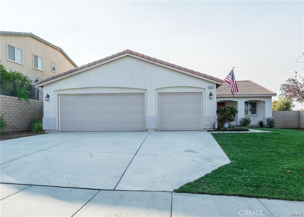 Beautiful Single Story Home in the Great Community of Canyon Heights. Originally a 3 Bedroom Home and was Converted into a 4 Bedroom with 2 Bathroom Home and 1,968 Sq Ft of Space sitting on 8,276 Sq Ft Lot with Great Backyard Views. Enter the Home and find Brown tone Wood Laminate Floors that you Will find Throughout the Home including Living Room, Front Bedroom, Family Room, Kitchen, Bathrooms and Laundry Room . Stone Covered Fireplace with Custom Cut Window Blinds. The kitchen has gorgeous tan and gold granite countertops, with a large center island and an area for barstools, Oak cabinets that appear more like Maple & Opens up to the Family Room, making it Perfect for Family gatherings and Entertaining. To top it off, this home has a 3-CAR GARAGE, room for toys and vehicles. There is No Immediate neighbor behind this home and the neighbors on the sides do not look into the back yard due to the grade on the street. Great All Around Home.