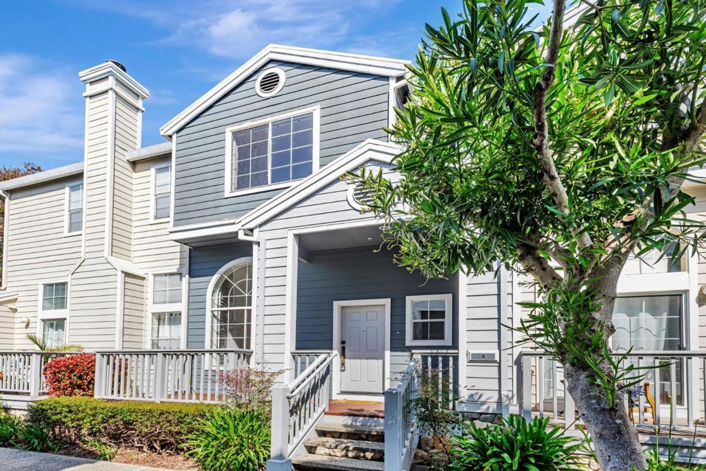 Gorgeously updated bright 3 bedrooms with 2.5 baths townhome located in Redwood Shores. Gleaming floors, white cabinets, stainless refrigerator and range, gas, quartz countertops. Laundry is inside on the upper level. There are three bedrooms on the upper level. Main level is kitchen, eat in area that opens to large dining room. The entry level is a light filled living room with wood burning fireplace plus powder room. Plantations shutters are in main living areas of home plus master bedroom. Garage area is for 2 cars and attached to townhome on lower level. There is a very large storage area inside garage. There is extra parking for visitors on Genoa Street. The outdoor patio is great for BBQ and entertaining. Award winning schools including Carlmont high school. Great location for commuting south to Silicon Valley or north to bio-tech and San Francisco. Welcome Home!!!
