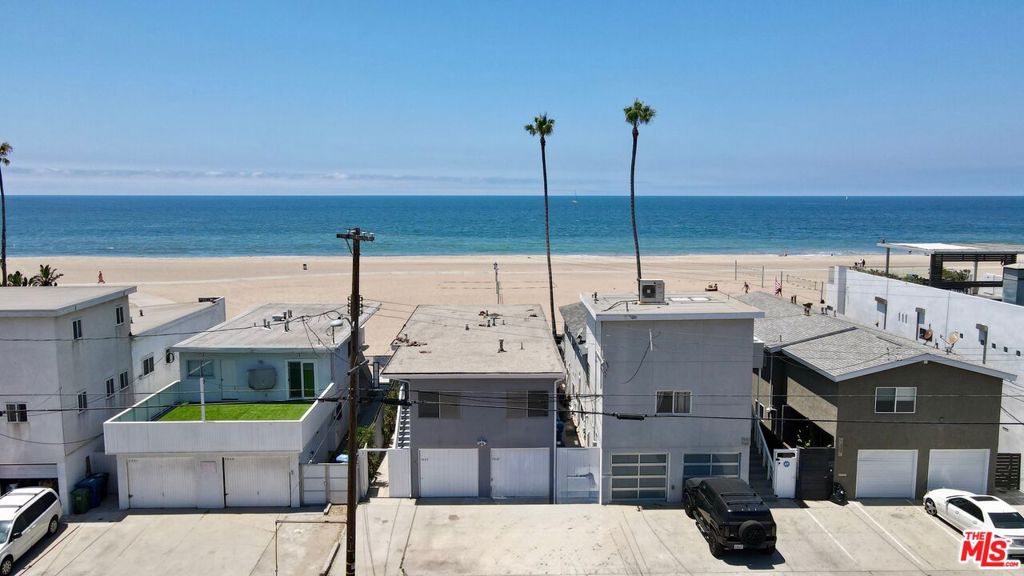 Incredible ocean views from this oceanfront Duplex in prime Playa Del Rey. Located right on the sand with spacious units and a patio with loads of potential. A remodeled 3-bedroom 1 bath unit on the lower level is delivered vacant along with a bonus studio with separate bathroom. The second floor 3-bedroom 1 bath unit is tenant occupied. Great for an investment property or a combination owner-user beach home and investment. The beachfront location offers an incredible lifestyle with bike baths, surfing, volleyball, swimming or just stroll along the shoreline. Very close to shopping and acclaimed restaurants, including Playa Provisions and Caffe Pinguini. Convenient to LAX, Marina Del Rey, Venice and Santa Moncia. Each of the two units comes with a 2-car garage. Great opportunity.