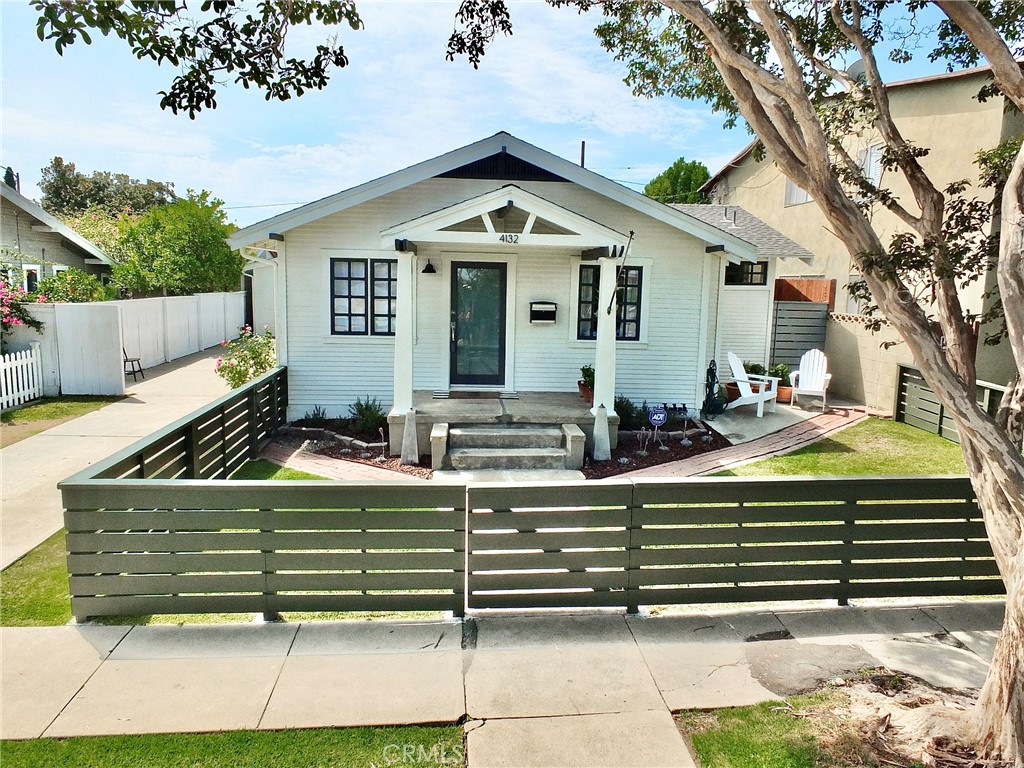 Welcome to Belmont Heights, one of the premier neighborhoods in coastal Long Beach. Each detail of this thoughtfully updated 2 bedroom 2 bath bungalow is a perfect blend of comfort and sophistication. Looking for the professional kitchen with all stainless steel appliances including a Marvel Wine fridge, AGA commercial grade range/stove, AGA Pro dishwasher, AGA 36 inch Pro fridge. Countertops are matte back granite with farmhouse sink and Kohler Karbon faucet. Main ensuite bedroom bath features : a newer vinyl slider opening to the back patio, recessed lighting, a soaking tub, Kohler toilet and pedestal sink and stunning Phillips Stark Axor external column shower. A huge walk-in closet as well! The second bath was updated with a caste iron tub, and marble basket weave pattern flooring. Original flooring is in the sun filled living room. Hunter fans are in all bedrooms and the living room.
Not only is this home gracefully appointed but the important features of a 30 year roof installed in 2019, Rinnai tankless water heater 2013, Trane central heater 2025, casement wooden windows retrofitted 2019 and main line replace in 1999 and new interior paint2025
There is parking for 2-3 cars in the long driveway, the garage newly drywalled and painted 2025, new landscaping with flowers this month.
If you are looking for serene beachside living in a walkable as well as bike friendly community this is the home for you! Close to the 22 and 710 and 405 freeways as well as minutes from award wining schools, shops and restaurants.